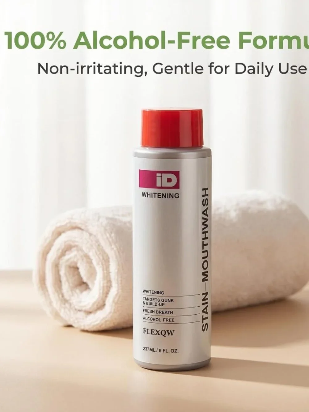 Stain-Removing Mouthwash, Deep Cleans Gunk & Refreshes Breath Whitening Formula